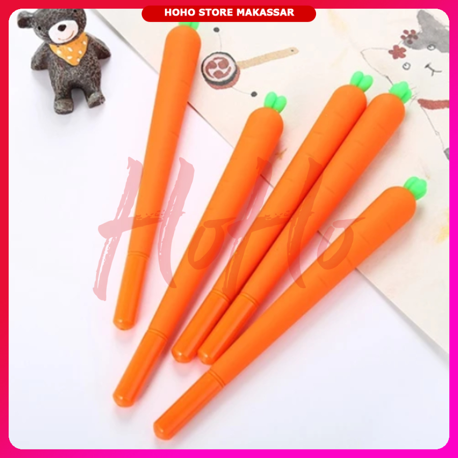 

Pulpen Motif WORTEL Pulpen Lucu Carrot Gel Pen Bolpoin Pena Unik - PEN6