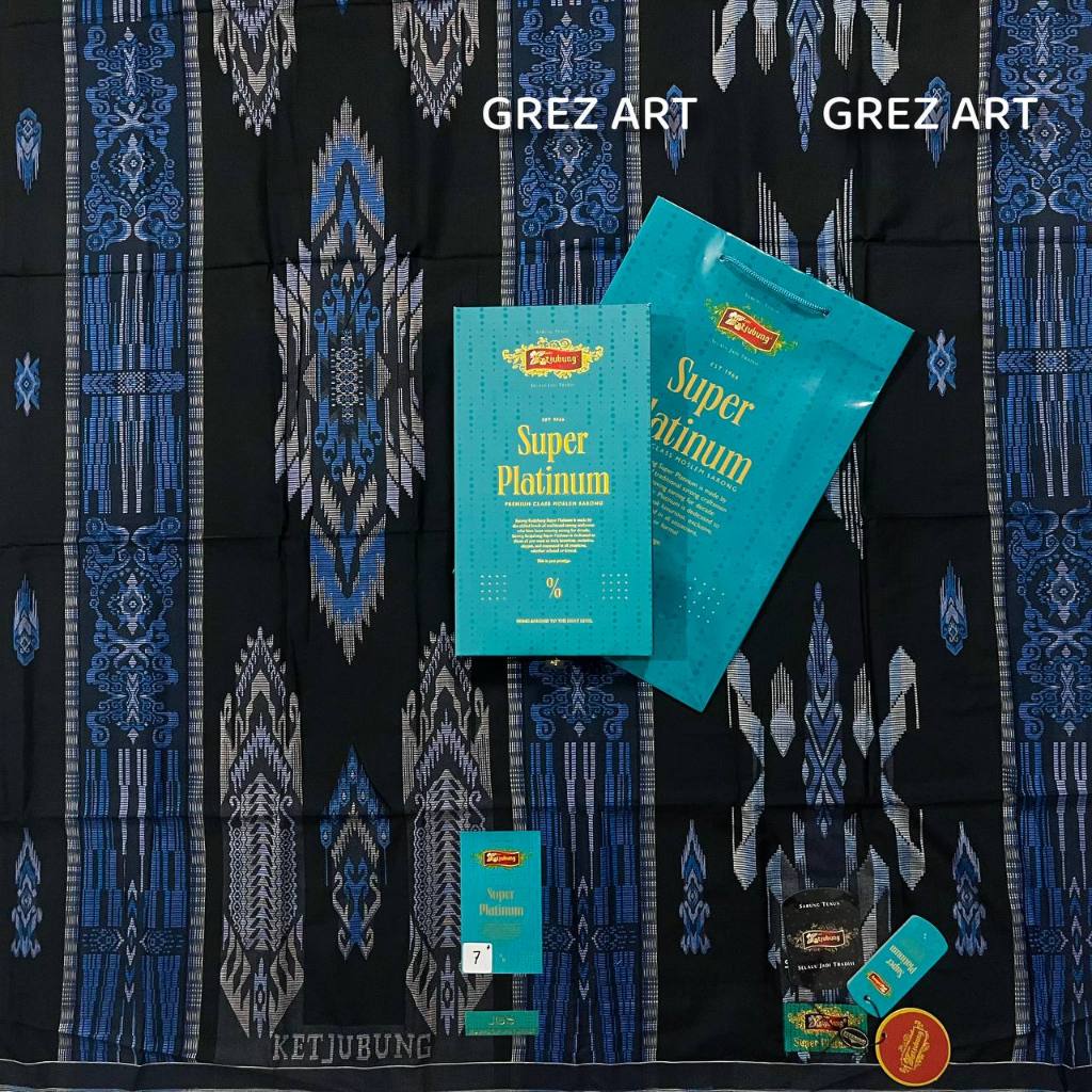Sarung Ketjubung Super Platinum JGN Jacquard Gunung Nasional