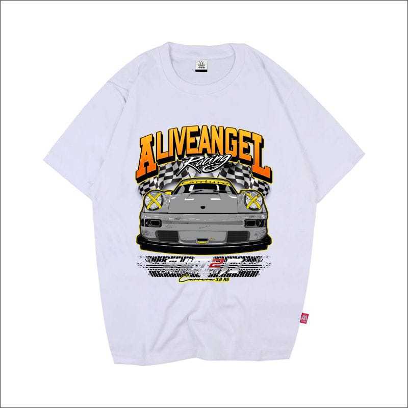 TSHIRT VINTAGE / KAOS DISTRO ORIGINAL ALIVE ANGEL RACING CAR / TSHIRT PRIA / WANITA / KAOS VINTAGE N