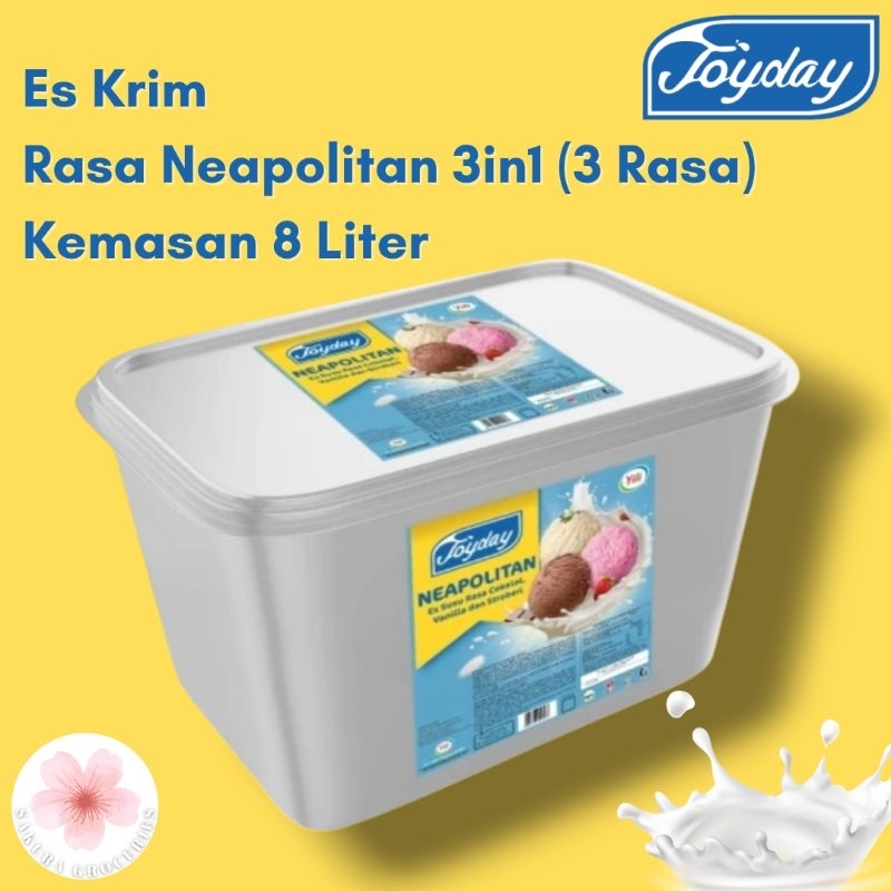 

Es Krim Joyday 8 Liter Neapolitan / Joyday Ice Cream Neapolitan 8 Liter