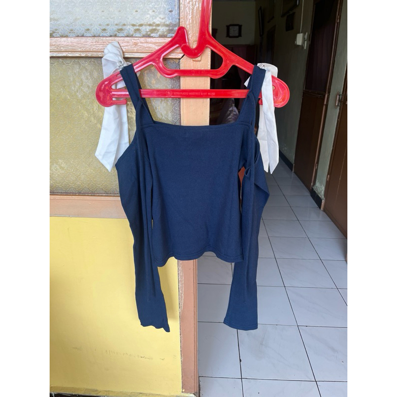 Blouse knit sabrina aesthete your life