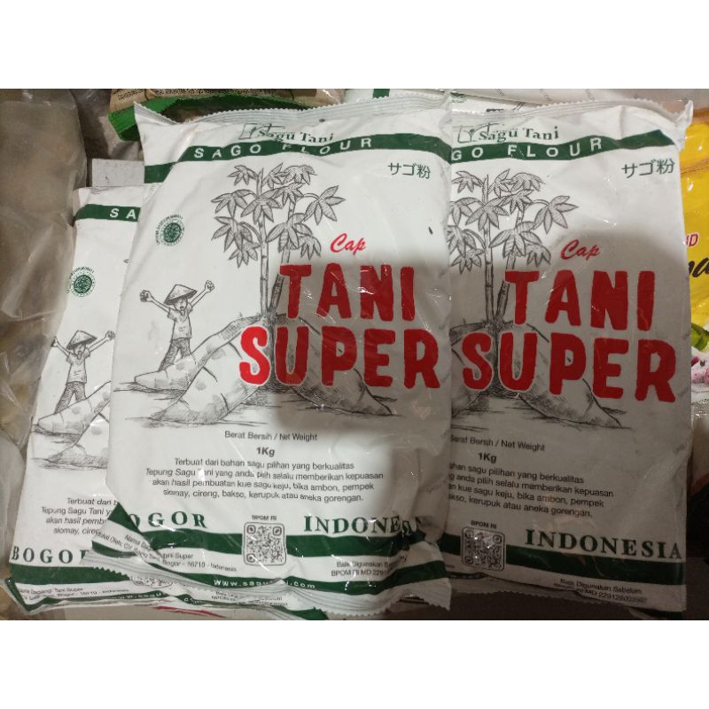 

TEPUNG SAGU CAP TANI SUPER KEMASAN 1KG & 500GRAM