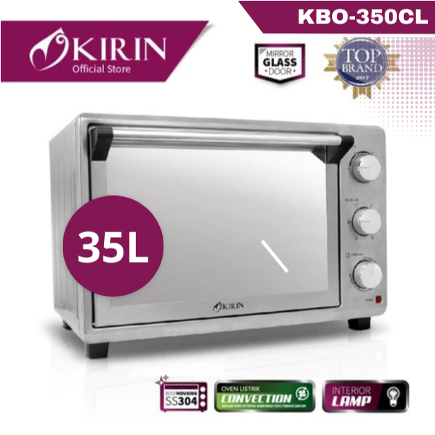Kirin KBO-350CL Beauty Oven Listrik Oven Konveksi / Oven Listrik 35 Liter Low Watt