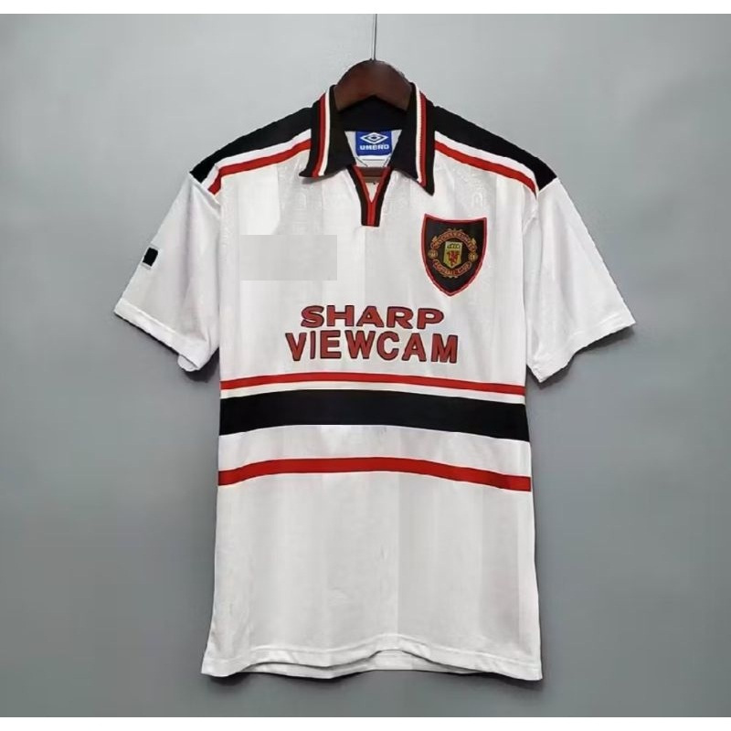Jersey Bola Retro Jadul Old Vintage Klasik Manchester United MU Away 1998 Season 98