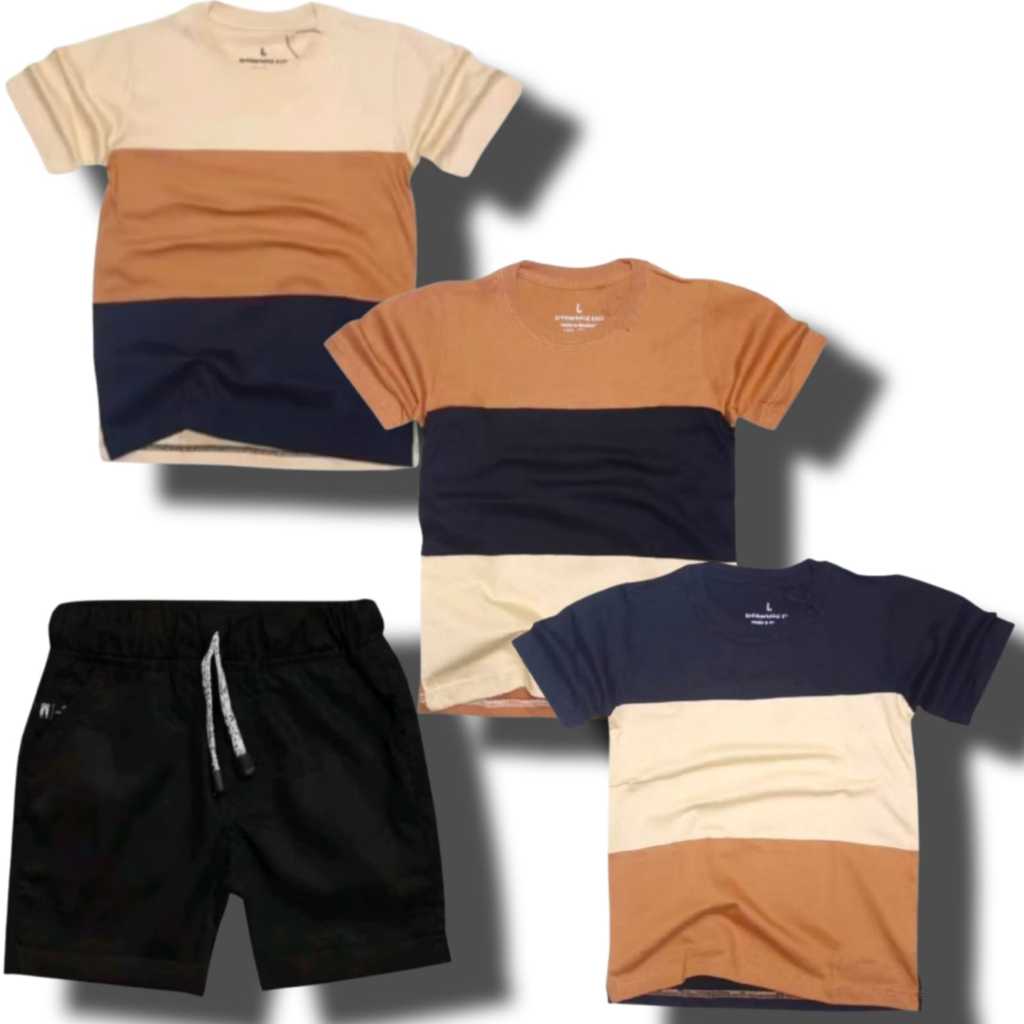 Setelan Baju Anak Motif 3 Warna 1-6 Tahun Yang Lagi Trend