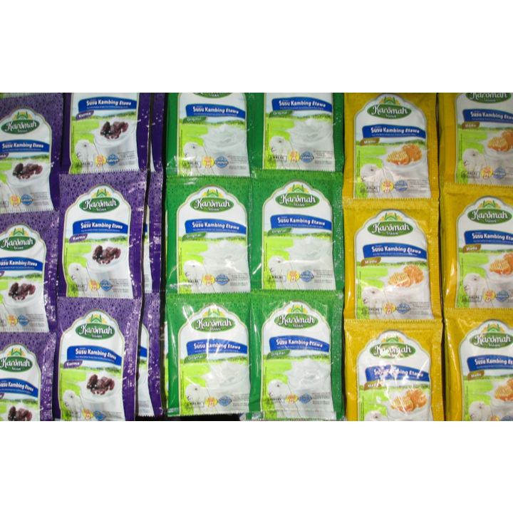 

Karomah Insasi Susu Kambing Etawa 25G Madu Original 1 Renceng Isi 10 Sachet