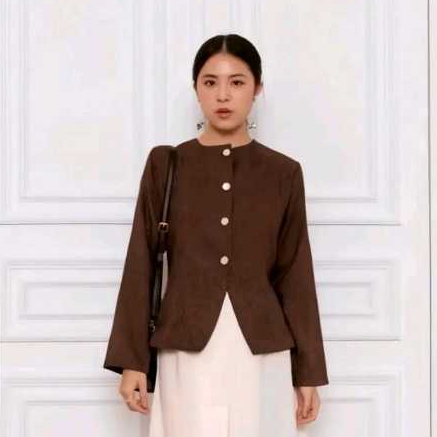 Alexa Blazer / Blazer Wanita Basic / Atasan Wanita / Casual simple office formal