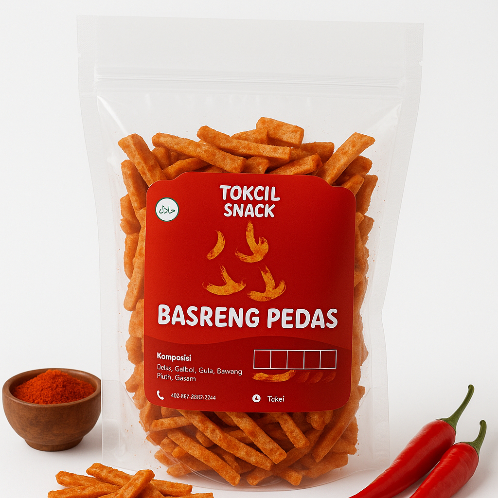 

Basreng Pedas dan Basreng Original Daun Jeruk Tokcil Snack Renyah Gurih Krispi 100 gram