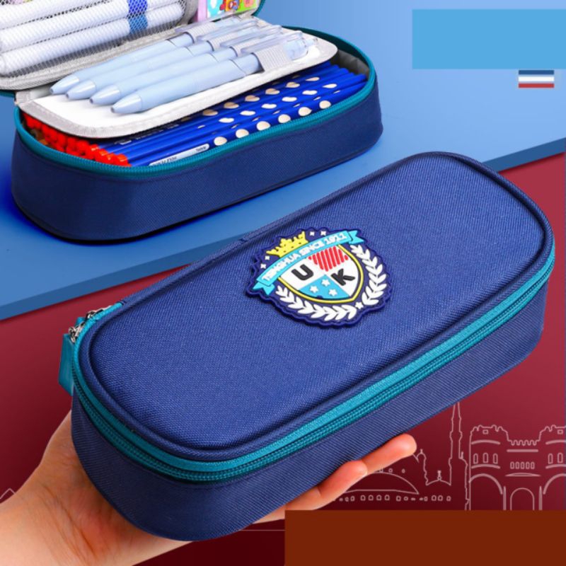 

Kotak Pensil Resleting Anti Pecah Model Kampus University Tempat Pensil Kapasitas Besar