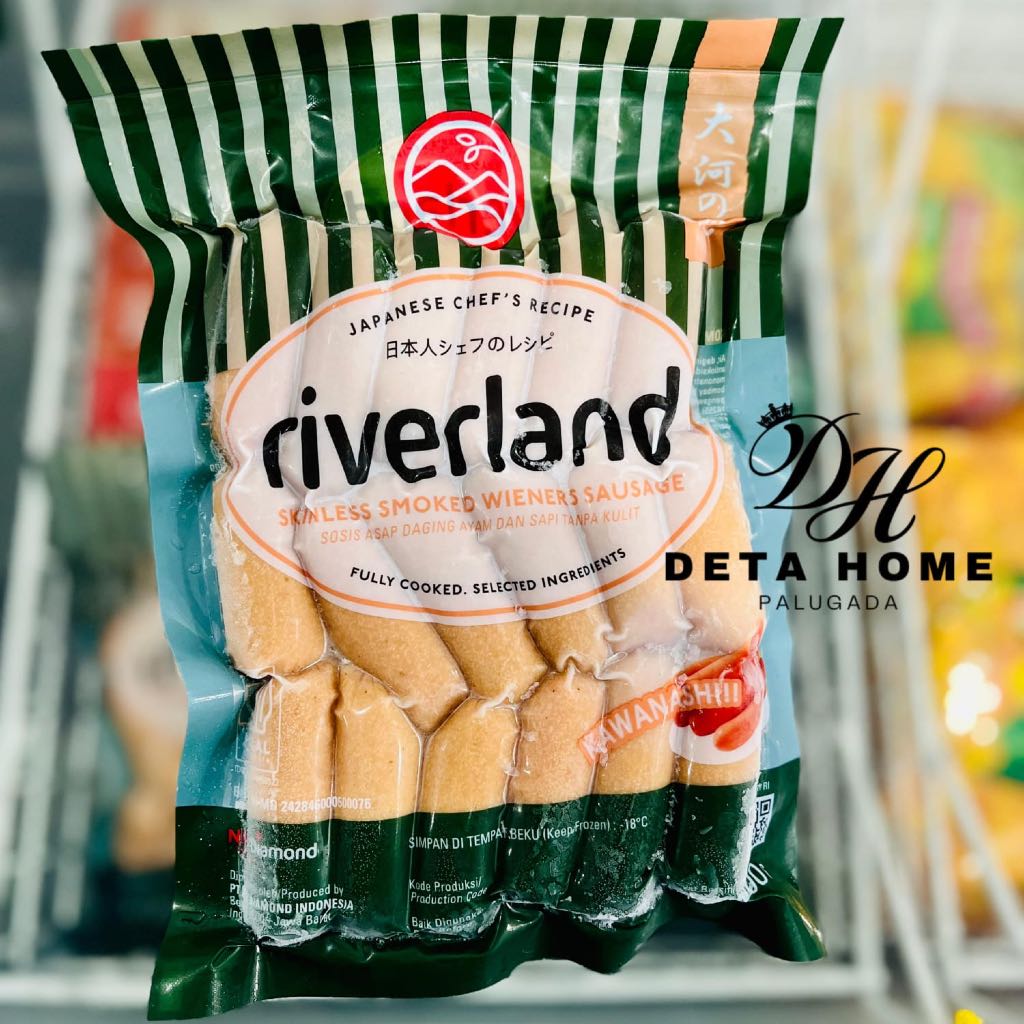 

Riverland Skinless Smoked Wieners Cocktail Sosis Sapi Ayam 300Gr