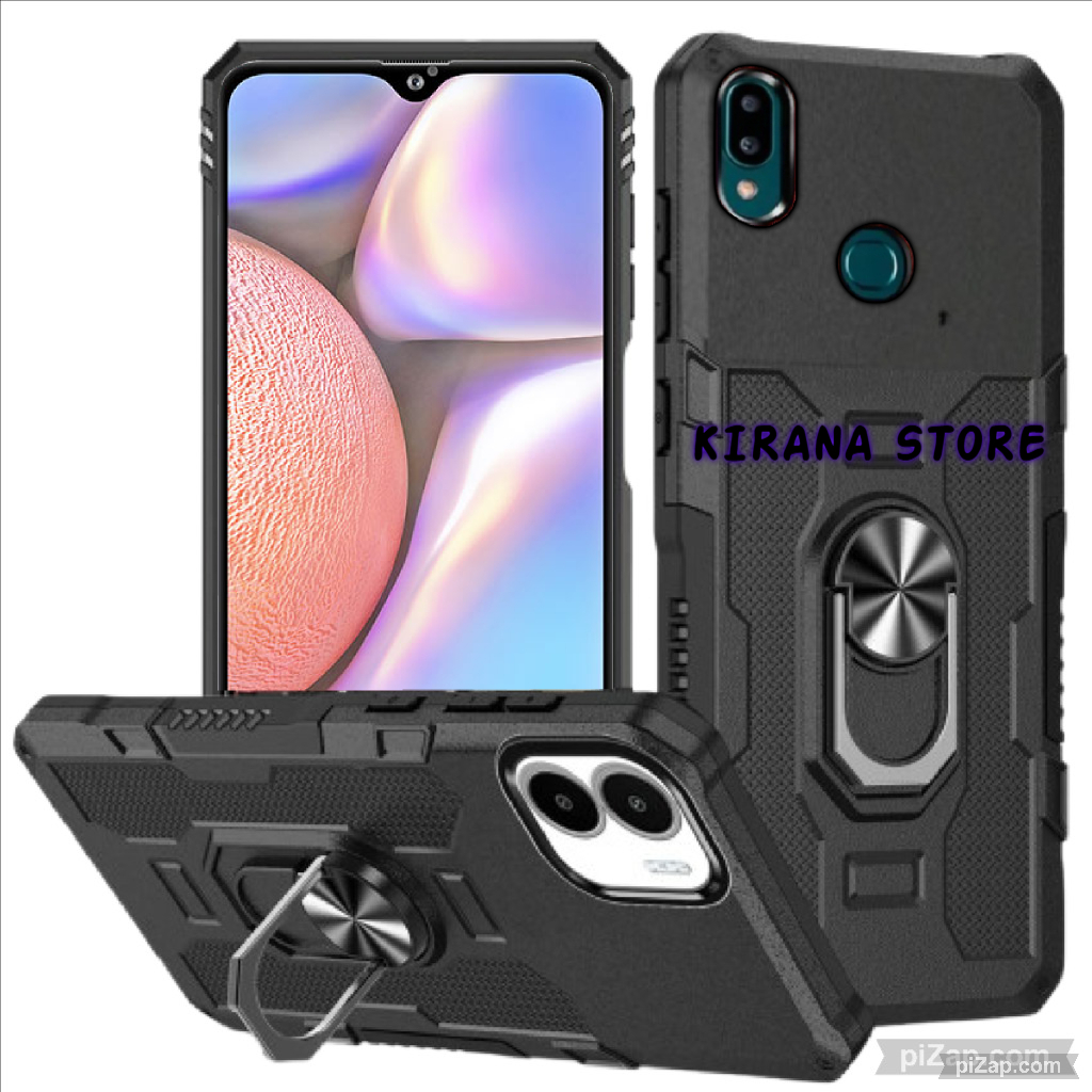 Casing Hp Untuk SAMSUNG A10S Hard Case Armor Robot Case Kickstand Hybrid Ring Hit Eye Magnet Holder