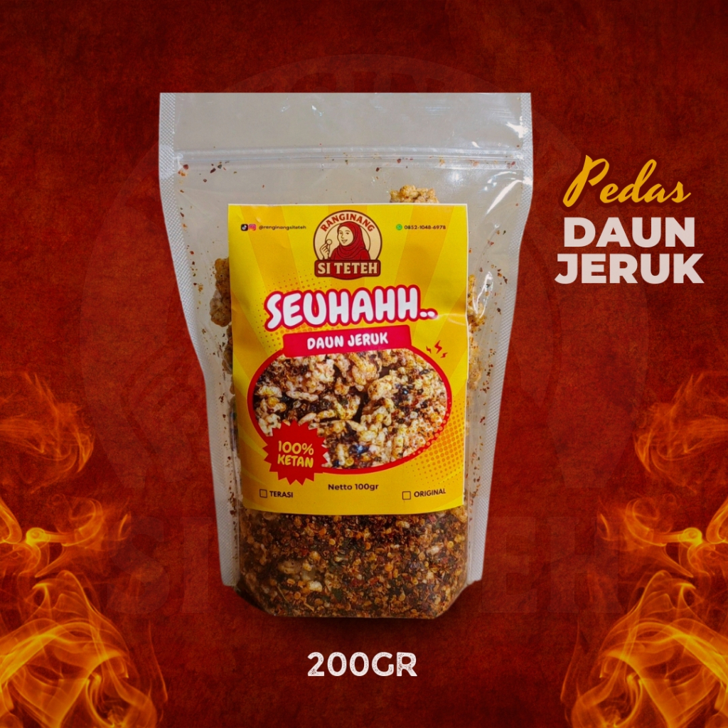 

Rengginang Bulat Mini - Rasa Pedas Daun Jeruk – Ranginang SiTeteh – 200gr