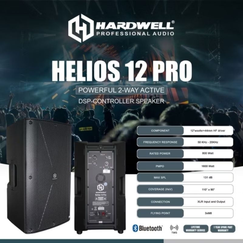 HARDWELL HELIOS 12 PRO | HELIOS 15 PRO | Speaker aktif | Speaker 12 inc | Speaker 15 inc | Speaker m