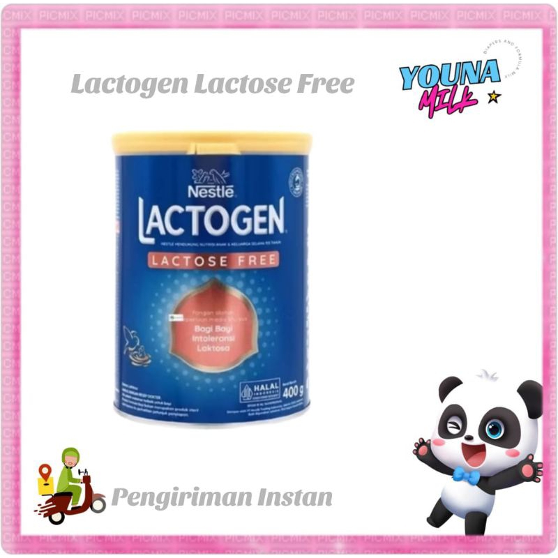 LACTOGEN LACTOSE FREE 400 G / SUSU BEBAS LAKTOSA UNTUK DIARE