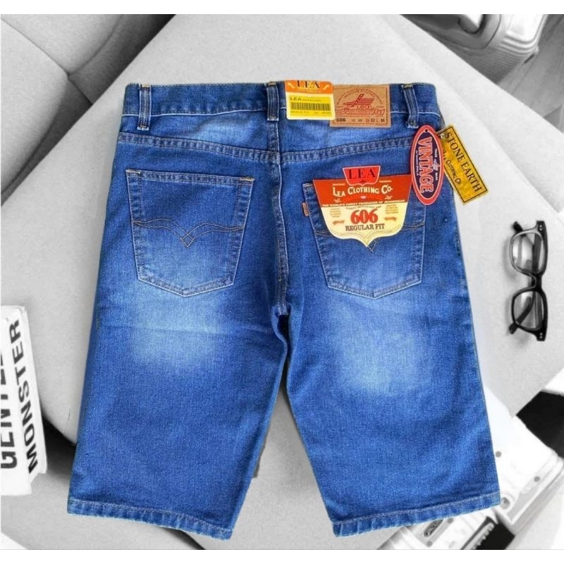 CELANA PENDEK JEANS LEA ORIGINAL SIZE 28-38