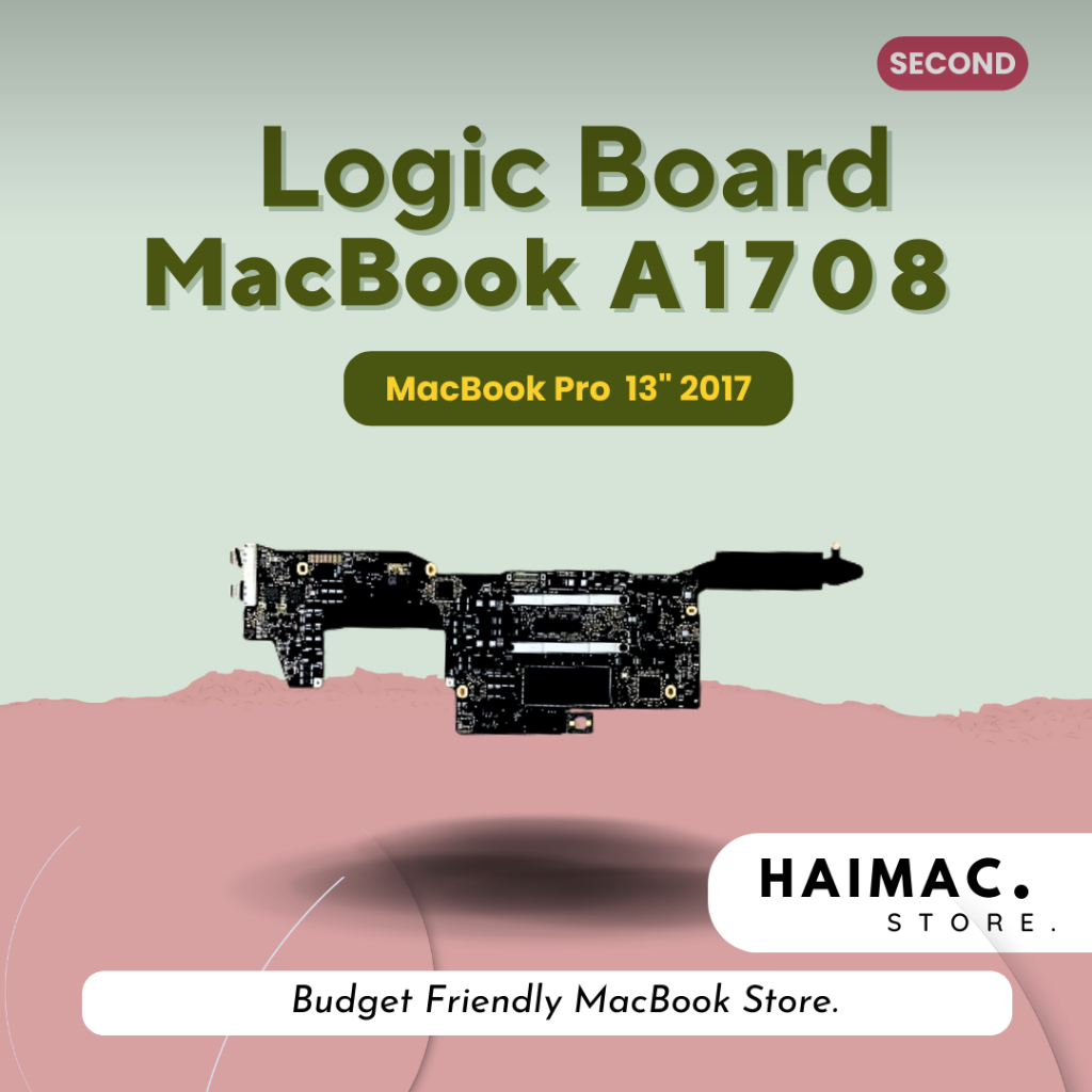 Logic Board A1708 - Macbook Pro 13" 2016 2017 Non TouchBar RAM 8GB 16 GB Mainboard Mesin