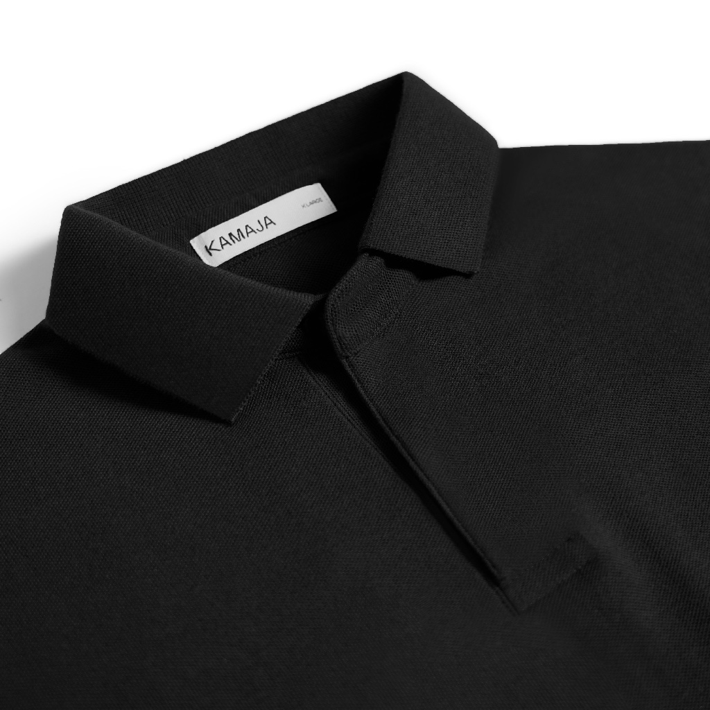 Kamaja - V Neck Polo Shirt l Kaos Polo Pria Berkerah V-Neck