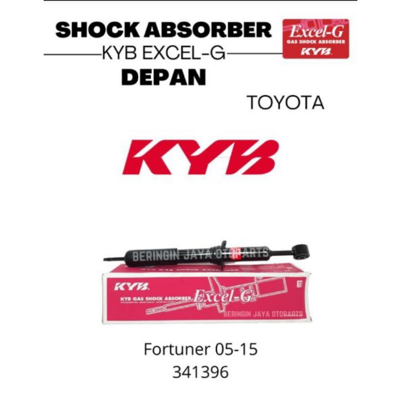 shockbreaker shock mobil fortuner 05-15 depan kayaba kyb excel-g