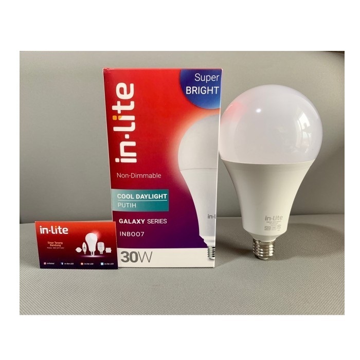Lampu Inlite 30 Watt / Lampu Bohlam Led IN-LITE 30W / Led Bulb Bohlam Led IN LITE 30W 30 WATT