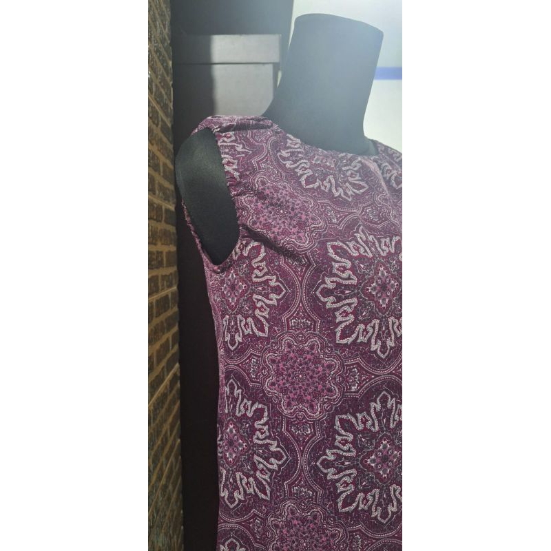 Dress sifon motif batik/ Dress bohemian