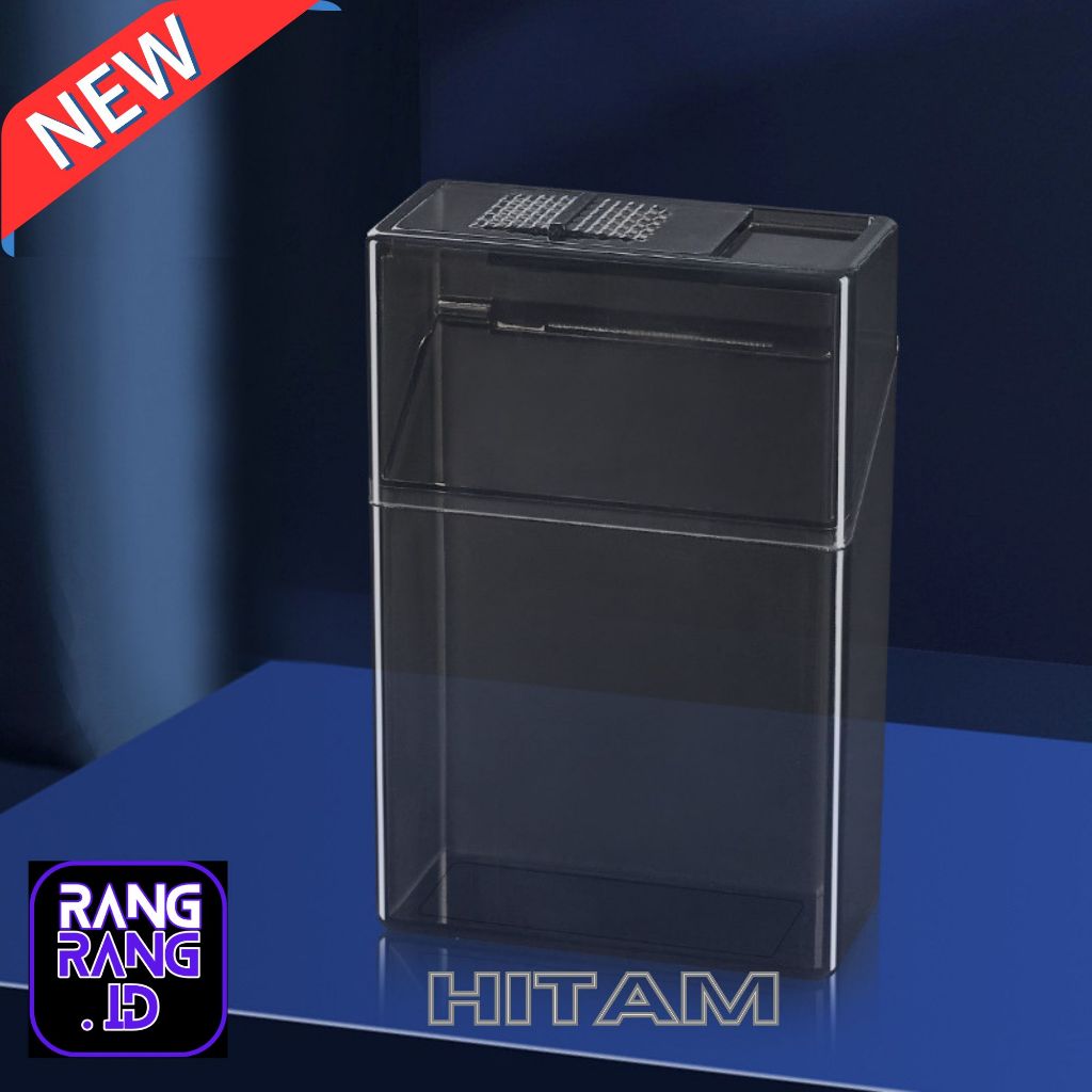 Box Akrilik 20 Slot Premium – Kotak Simpan Batang/Filter, Bening Transparan, Anti Debu, Stylish & Po