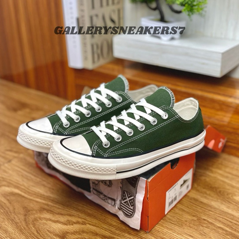 Converse CT 70s Green Army Premium Original 100% Sepatu Convers Chuck Taylor Pria Wanita