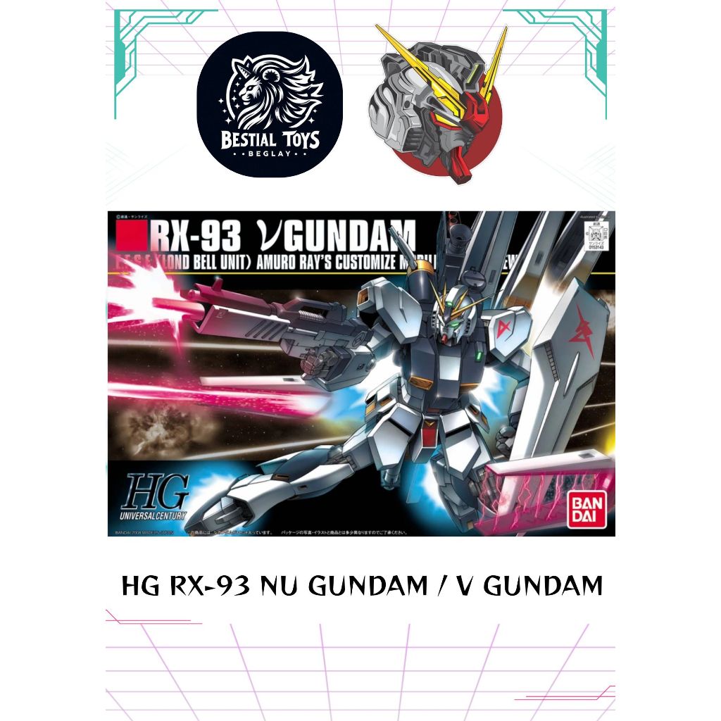 HG RX-93 NU Gundam / V GUNDAM BANDAI