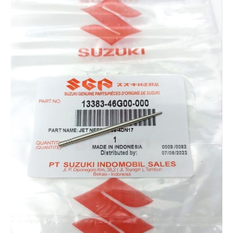 Jarum Skep Karburator Asli SGP Hayate Skywave Skydrive 13383-46G00-000