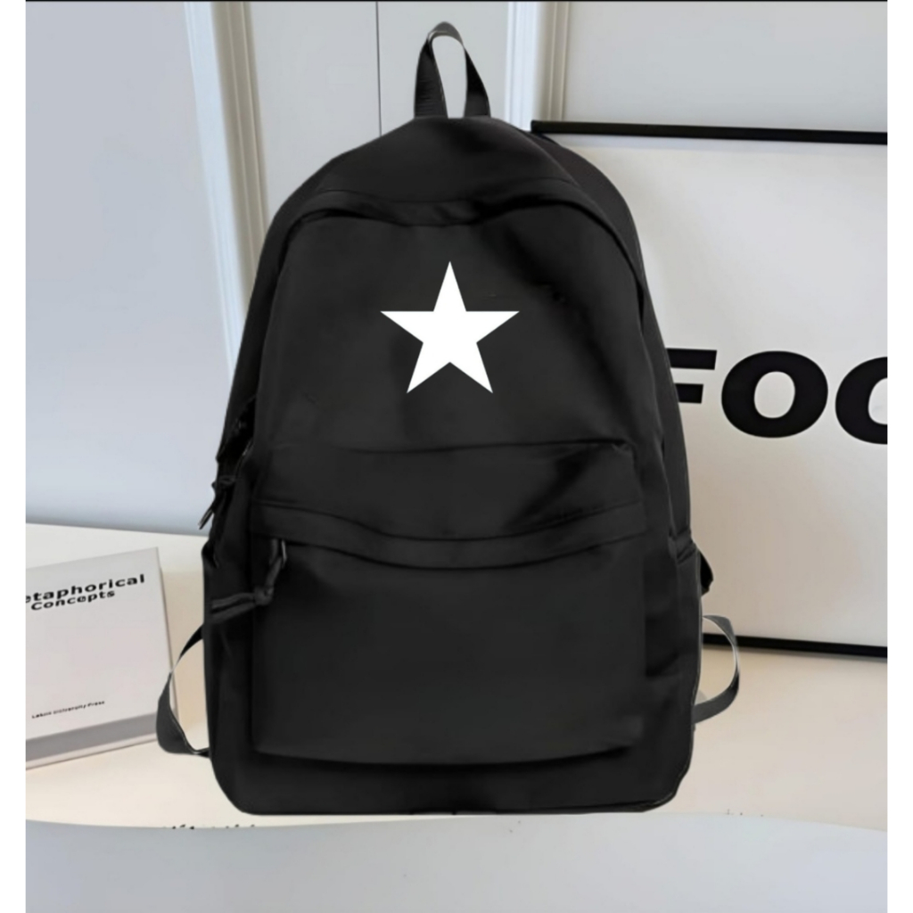 Tas Ransel Distro Punggung Pria Wanita Motif Bintang Banyak Pilihan Gambar Backpack Fashion Sangat C