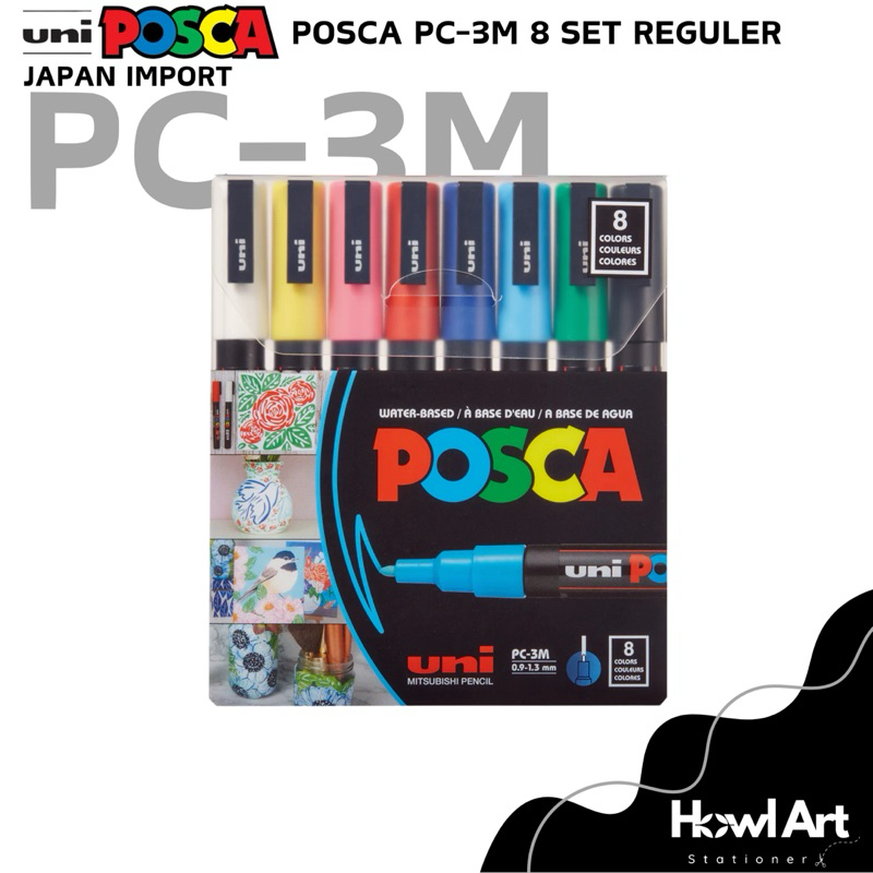 

UNI Posca PC-3M 8 Set REGULAR Paint Acrylic Marker Japan Import