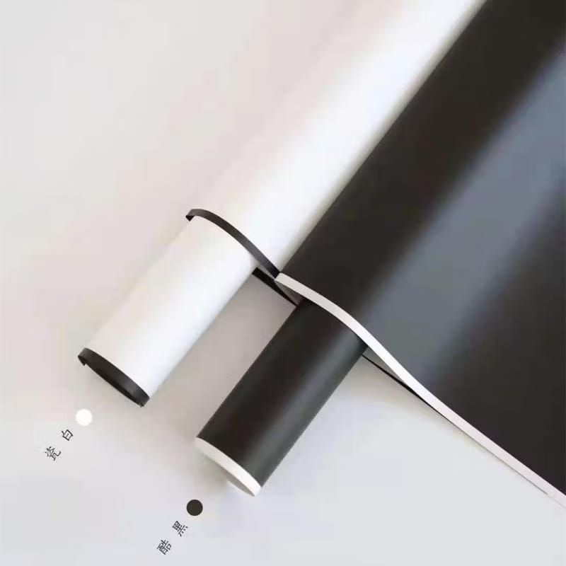 

20 Lembar Flower Wrapping Black And White Frame List Cellophane Kertas Buket Bunga Hitam Dan Putih