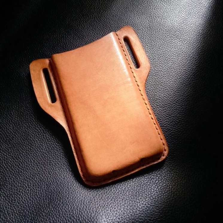 KODE C18G Case Sarung Dompet Tas Tempat HP Pinggang Sabuk Kulit Universal Untuk Iphone Samsung Oppo 