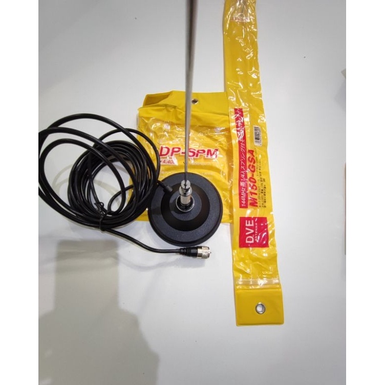 ANTENA RADIO RIG MOBIL VHF ANTENA DAN BREKET MAGNET PANJANG KABEL 5 METER KODE P6W7