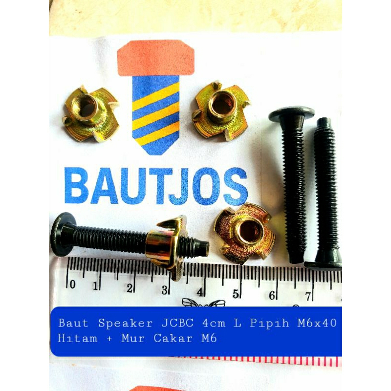 Baut Speaker 4cm JCBC 6mm + Mur Cakar M6