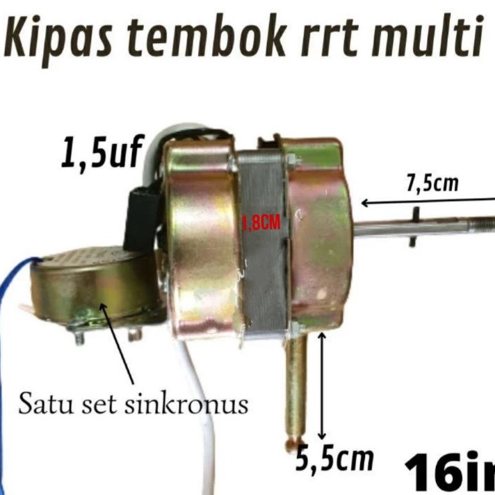 Cod  Dinamo Kipas Angin Wallfan  Dinding 7116 16  Ismum Miyako