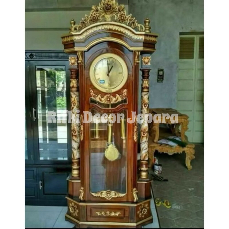 lemari jam jati / lemari jam Rahwana jati / almari jam jati / almari jam rahwana / lemari hias / lem