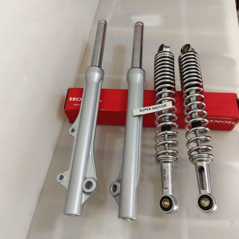 Shock depan+belakang Supra Fit Lama shock depan dan belakang Supra Fit Lama