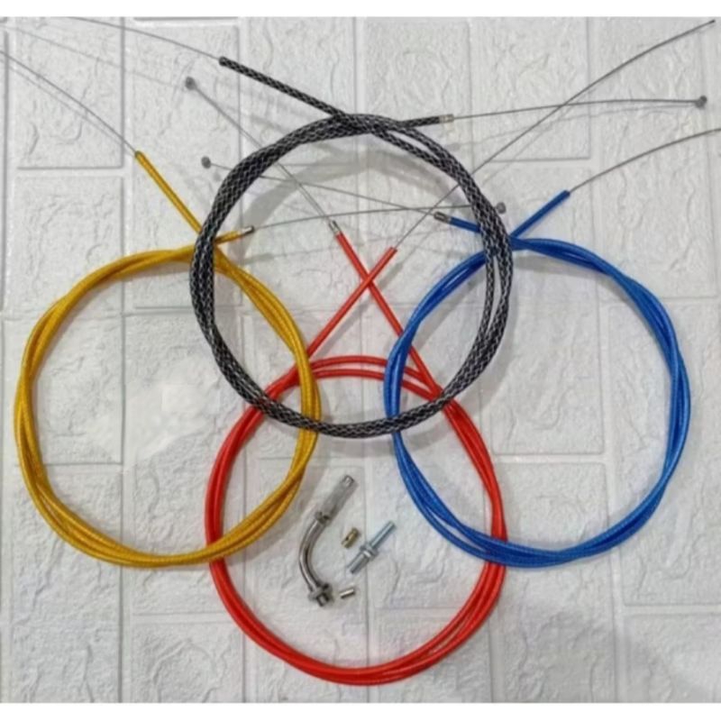 Kabel Gas Serat Panjang 190 cm Kabel selang motor gas serat