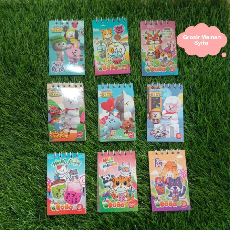 

Buku Diary Mini / Notebook / Buku Tulis anak Anak