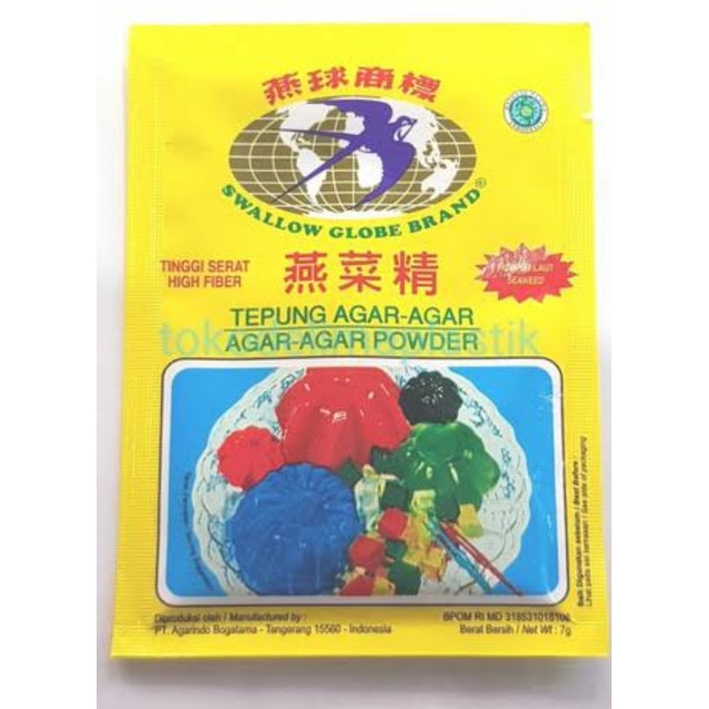 

Agar agar swallow globe putih/plan