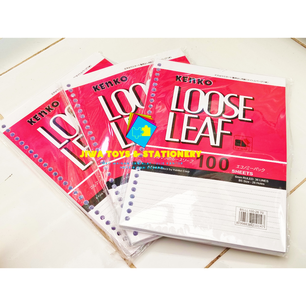 

6 pack LOOSE LEAF B5-LL 100-2670 Kenko