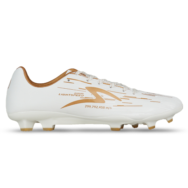 Sepatu Olahraga Sepak Bola Specs Lightspeed Reborn FG Accelerator Putih Pale Gold 36-43