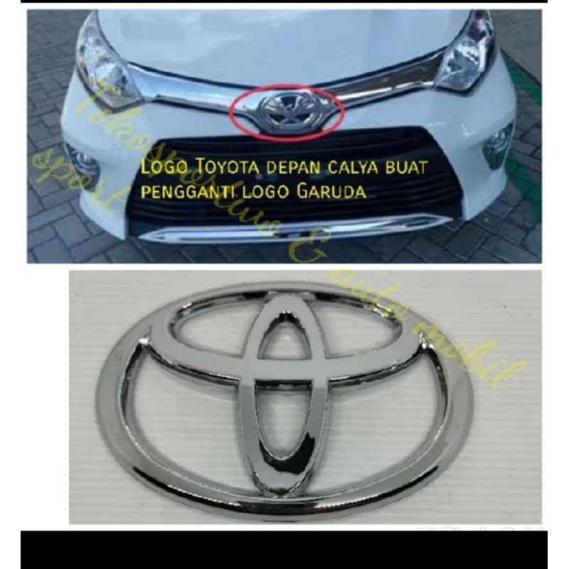 Logo depan Toyota Calya Chrome Pengganti Burung Garuda
