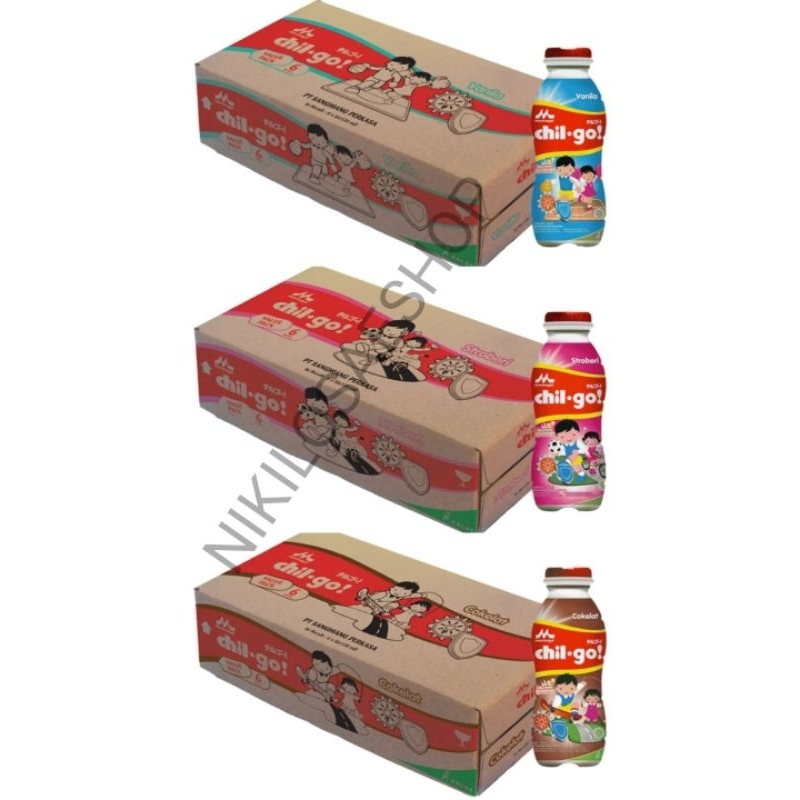 

MORINAGA CHIL-GO Susu UHT Susu Cair Anak 130ml Kemasan Karton isi 36 botol