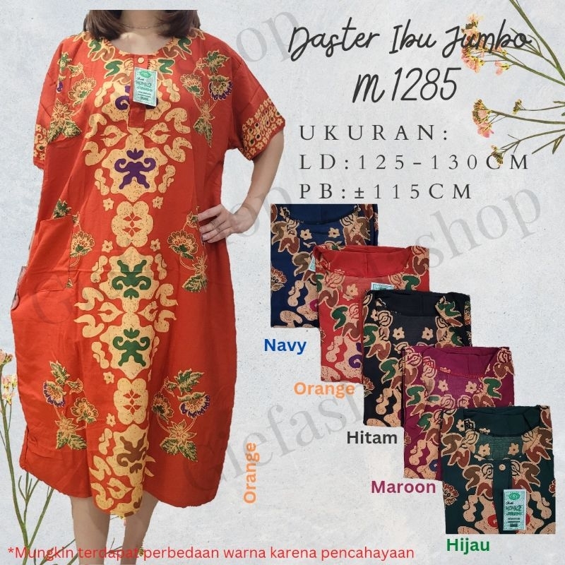 Daster Ibu Jumbo Moniq motif 1285