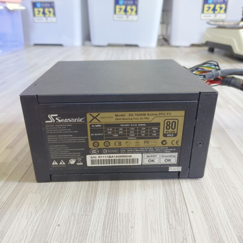 PSU GAMING SEASONIC 760W 80+ GOLD RUSAK
