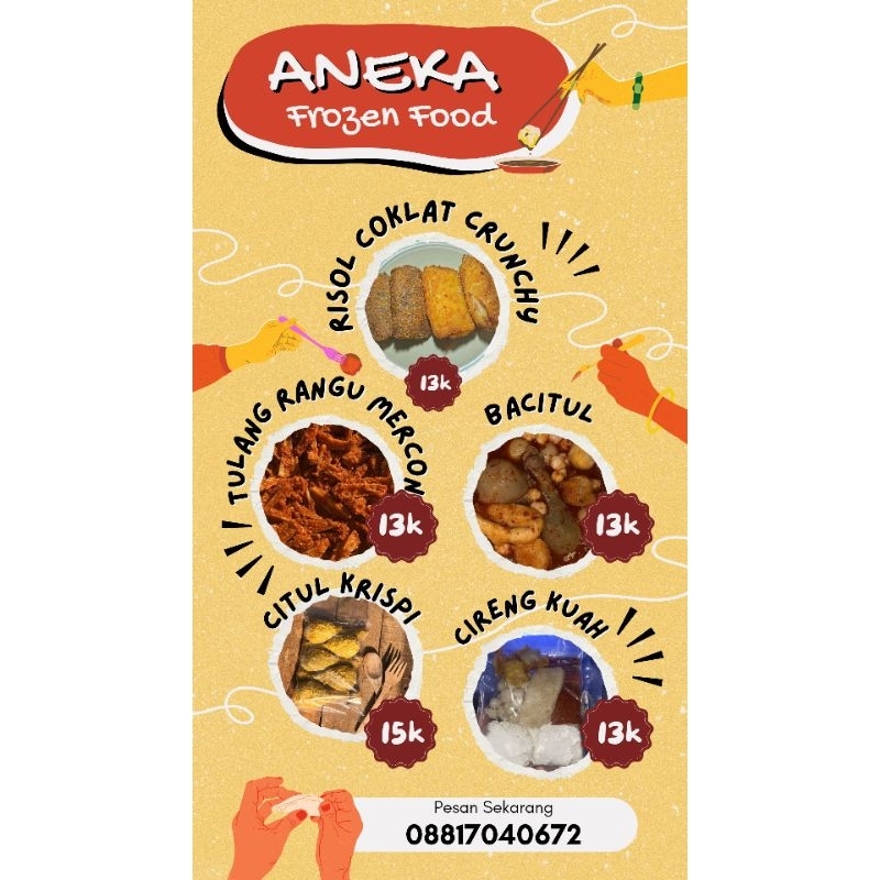 

READY SIAP KIRIM Aneka Frozen food ‼️