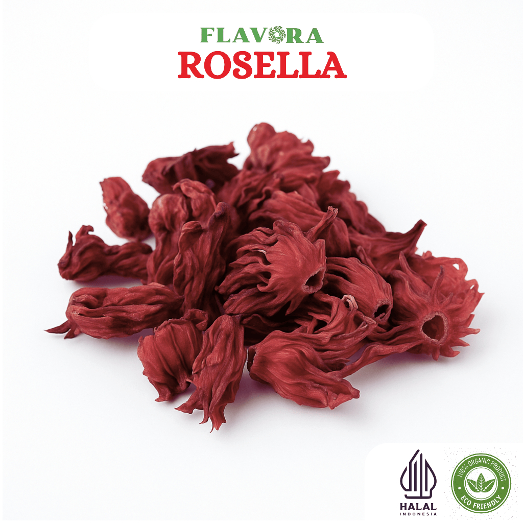 

Bunga Rosella Merah Kering Teh Kualitas Premium - Flavora