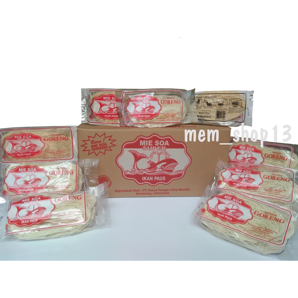 

Miesoa Misoa Goreng Super Ikan Paus (1 Dos isi 24)