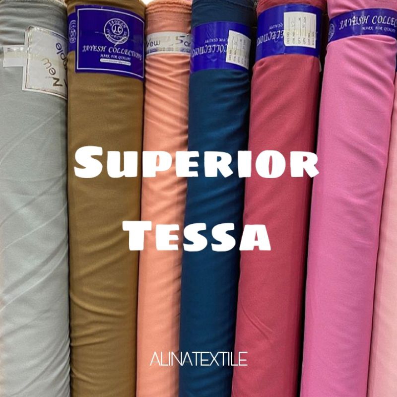 KAIN SUPERIOR TESSA PREMIUM/KAIN SERAGAM SEKOLAH/KAIN GAMIS POLOS KAIN SUPERIOR TESSA POLOS KAIN MUR